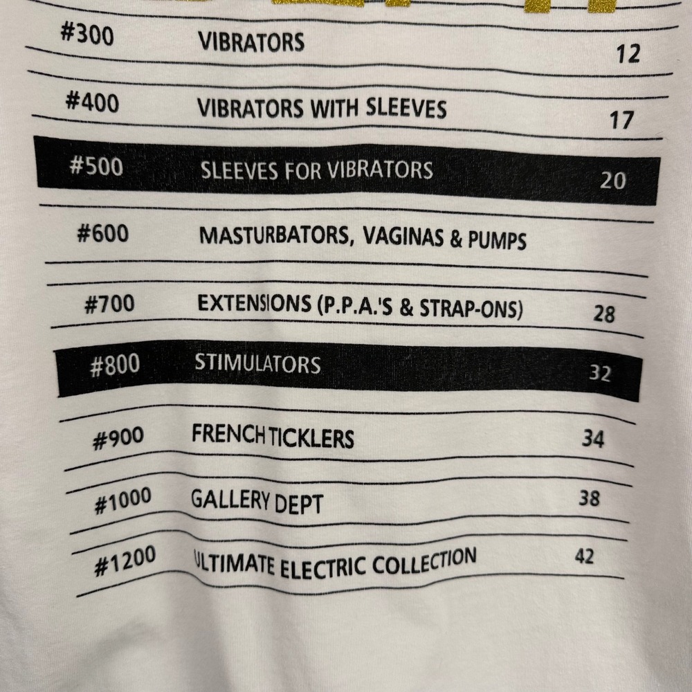 Gallery Dept Sexual Positions Graphic T-Shirt L-XL Vintage - Picture 5 of 16